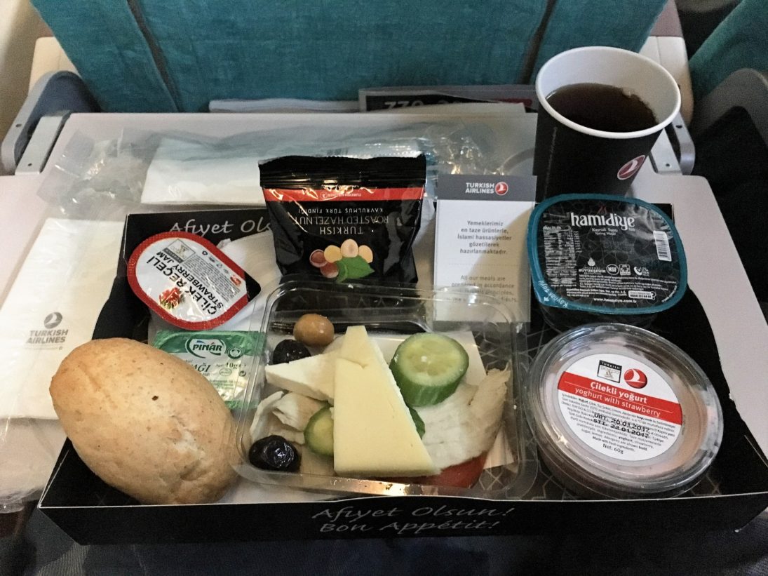 Turkish Airlines Inflight Meal Istanbul Seychelles Havayolu