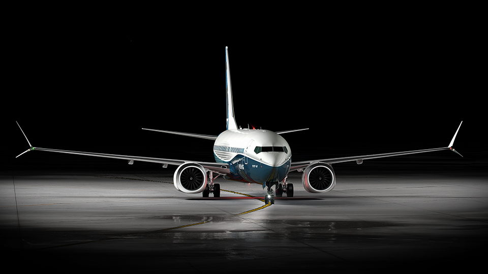 737 Max Front View