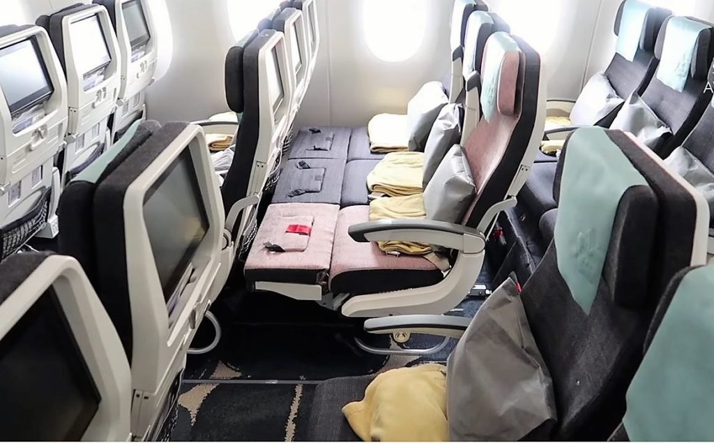 The New Economy Class Seat Aboard China Airlines Airbus A350 900 Havayolu 101