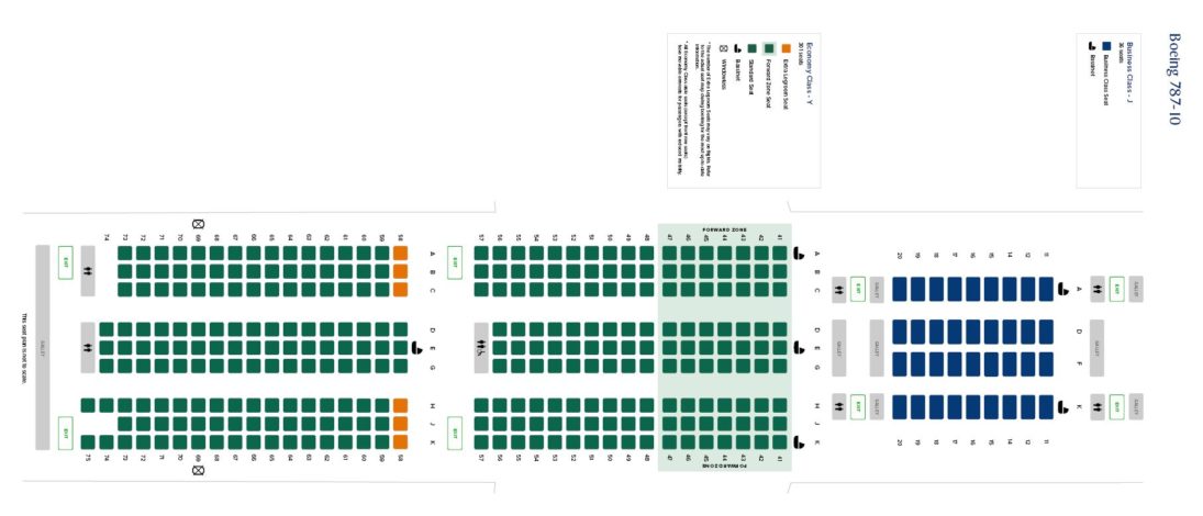 Боинг 787 800 схема салона лучшие места