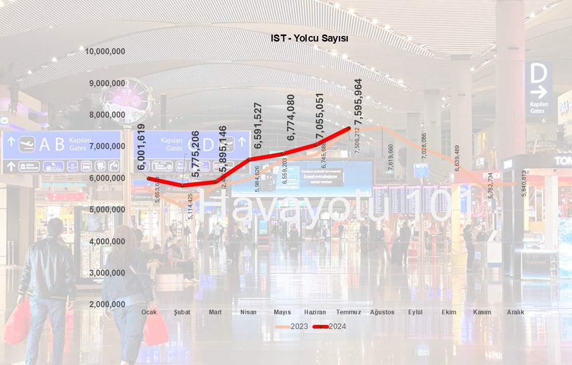 Havalimanı Yolcu Sayısı (Temmuz 2024)