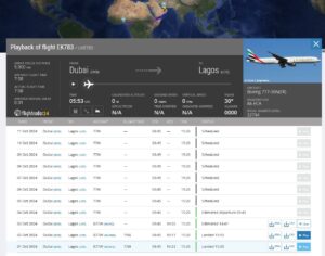 Emirates, Dubai - Lagos uçuşlarına yeniden başladı. (1 Ekim 2024)