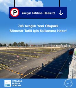 İstanbul Sabiha Gökçen Havalimanı otopark kapasitesinde artış